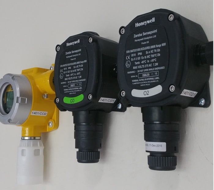Combination of different types of gas detector model